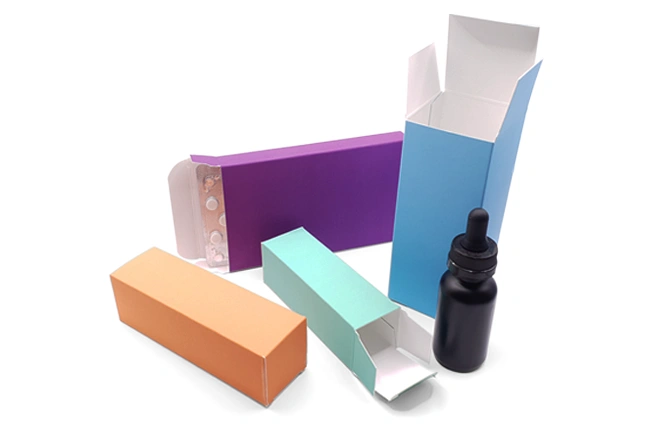Carton box packaging gluing print finishing services hull print finished